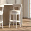 L 20,0 po x l 21,0 po x H 42,0 po, bois / tissu, 1 pièce, tabouret de bar, siège rembourré-130595217