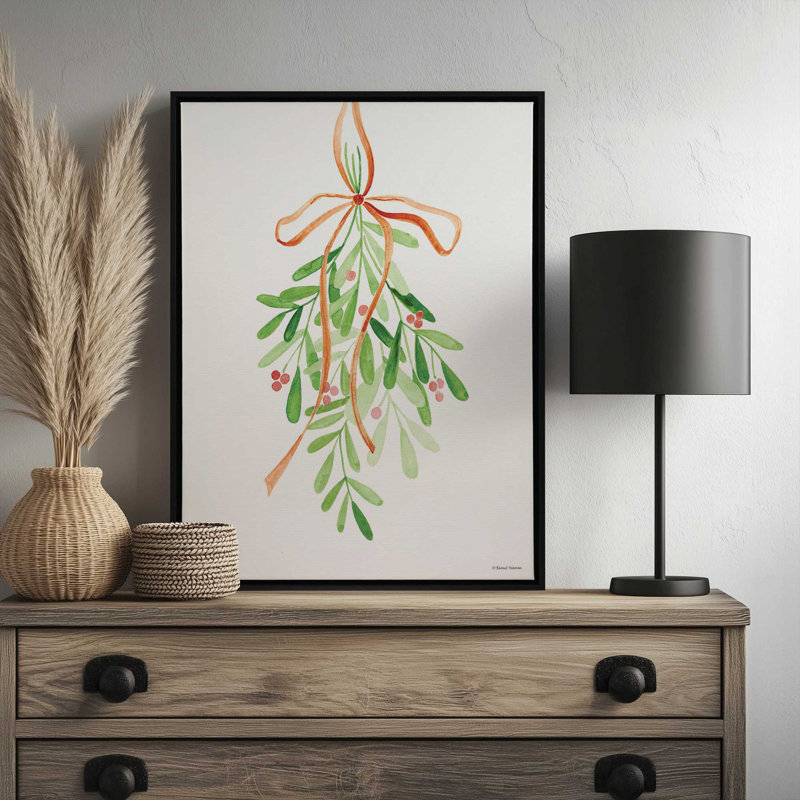 Mistletoe by Rachel Nieman Art Print, 30 W x 40 H, Tan, Framed Canvas