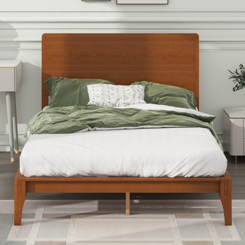 Lit plateforme Mid-Century, Double