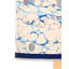 Abat-jour tambour en marbre et dentelle bleue