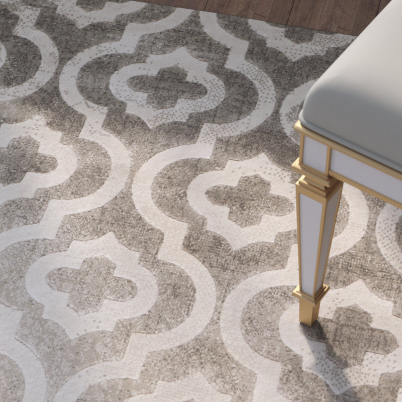 Tapis à motif abstrait Dominy Porcello, Rectangle 3 pi x 5 pi