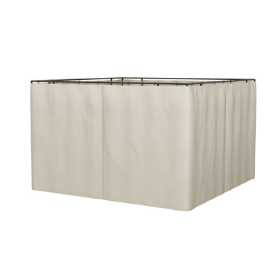 Ensemble de parois latérales 10 pi x 12 pi avec 4 panneaux, crochets / anneaux en C inclus pour les pergolas et les cabanes