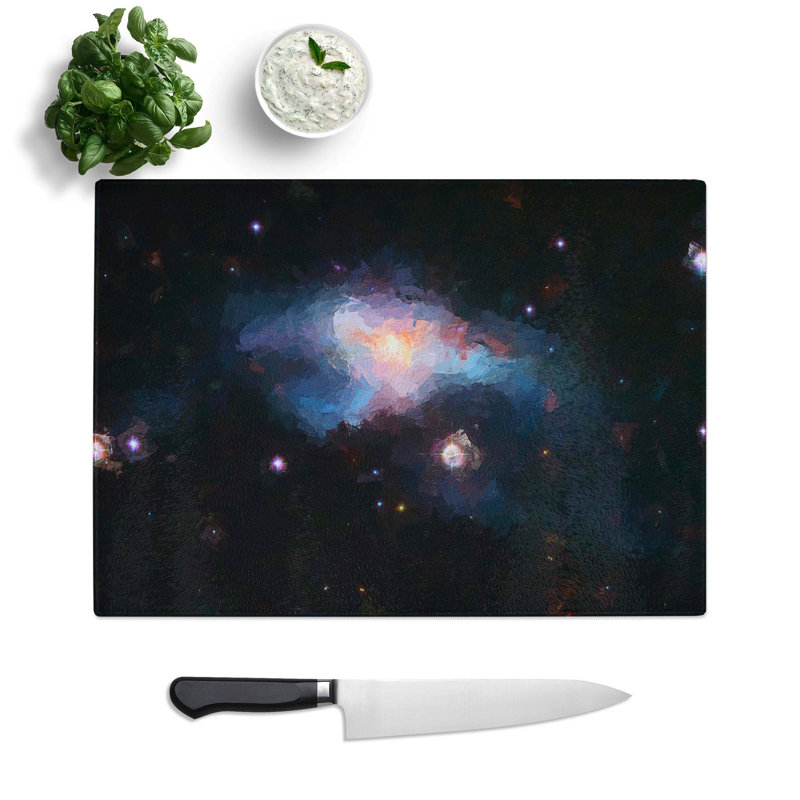 Tempered Glass out of Space Vol.12 Chopping Board, 39 cm W x 28.5 cm L