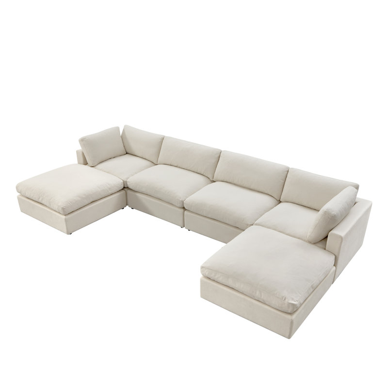 Judith Upholstered U-Shaped Sectional Symmetrical