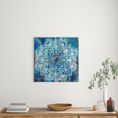 Mandala In Blue II by Danhui Nai - Print on Canvas