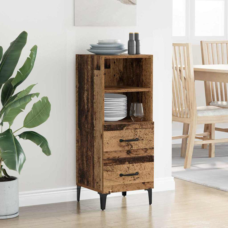 34.5cm Sideboard, Old Wood