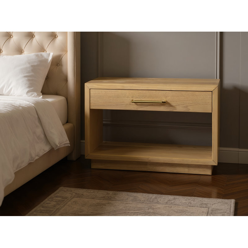 Avery 1 - Drawer Nightstand, Light Brown