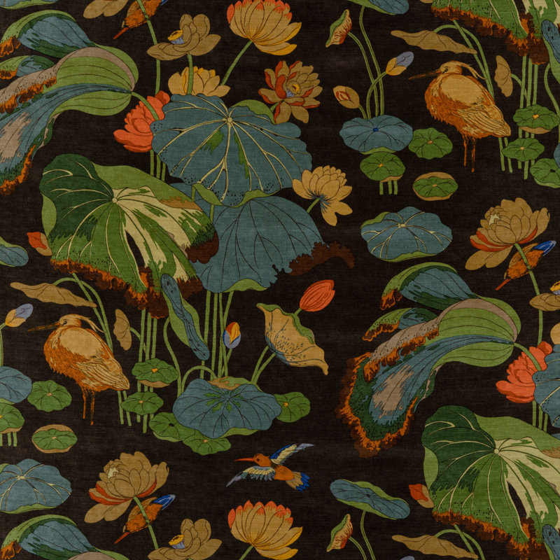 Signature Nympheus Performance Fabric, Charcoal