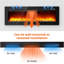 72" Wall-Mount Electric Fireplace - 750W/1500W Heater, 12 Flame Colours, Remote Control & Timer