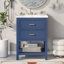 Meuble-lavabo simple 24 po avec plateau en résine Funmilayo-1100888579