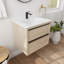 Meuble-lavabo 24 po avec 2 tiroirs à fermeture en douceur