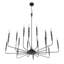 Luminaire de style chandelier rustique industriel moderne à 16 lumières Okeefe