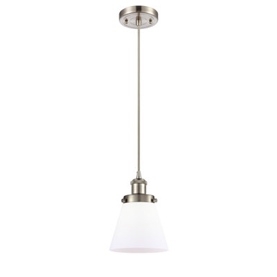 Luminaire suspendu conique à 1 lumière Wilmoth