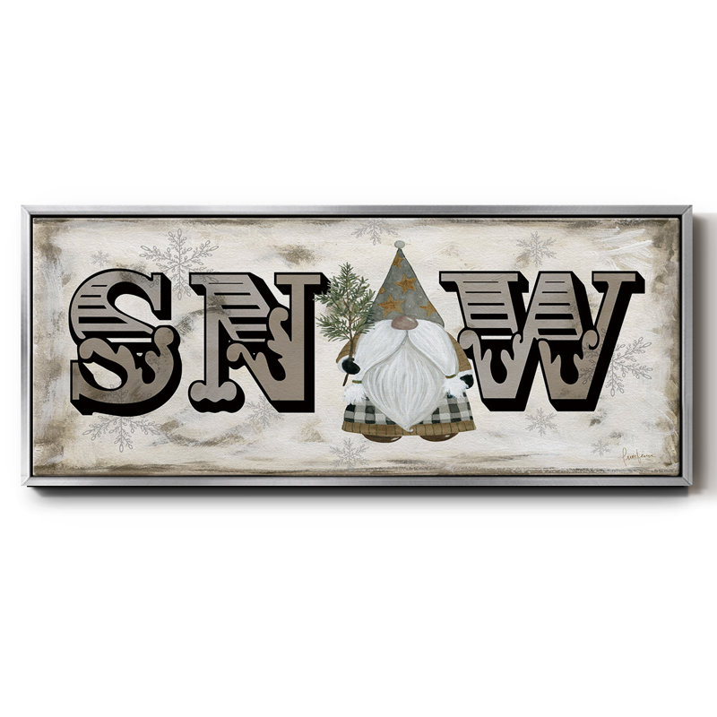 Winter Wonderland Friend Snow- Framed Canvas, 20" H x 50" W