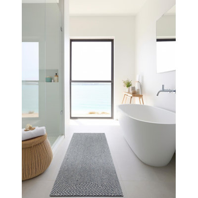 Tapis contemporain bleu Aideen