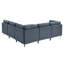 Canapé modulaire rembourré avec pieds en métal-220283289