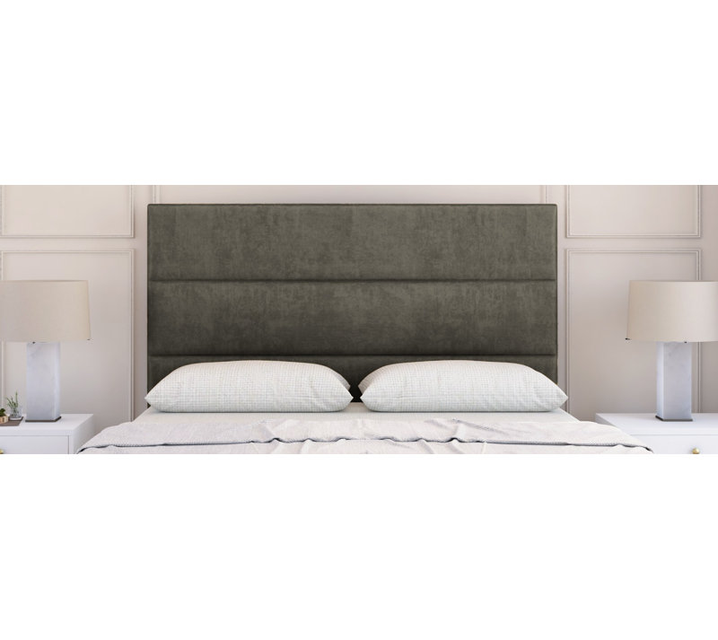 Upholstered Bed, Double (4'6), Dark Grey
