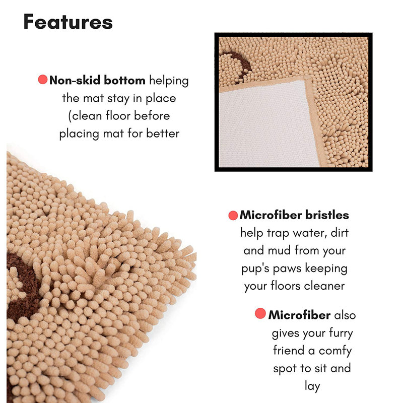 Non-Slip Indoor / Outdoor Doormat, Beige