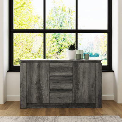 Allred 119cm Wide 3 Drawer Sideboard