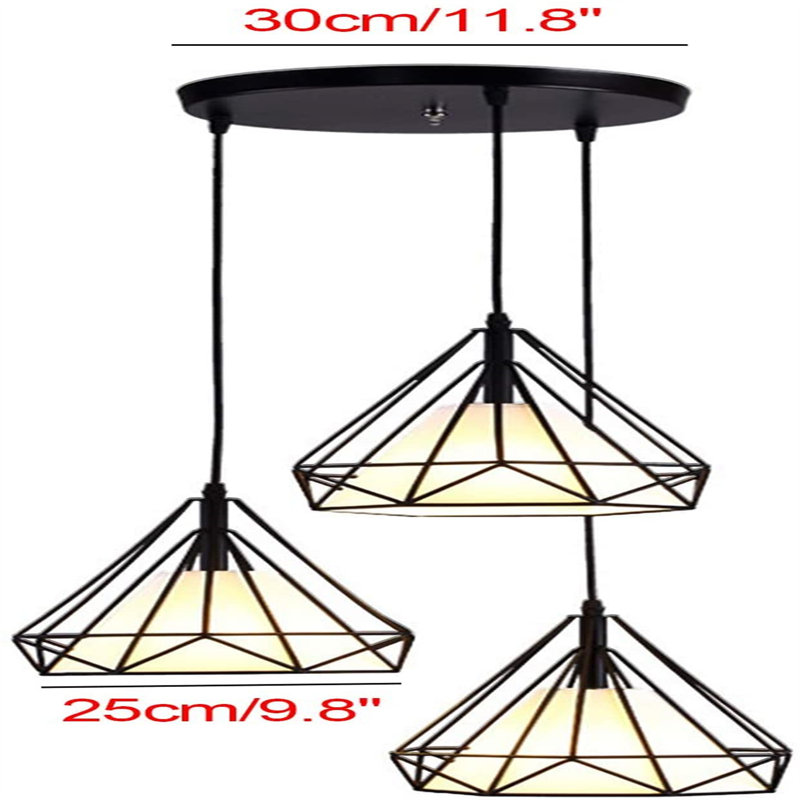 Luminaire suspendu 3 lumières DEL