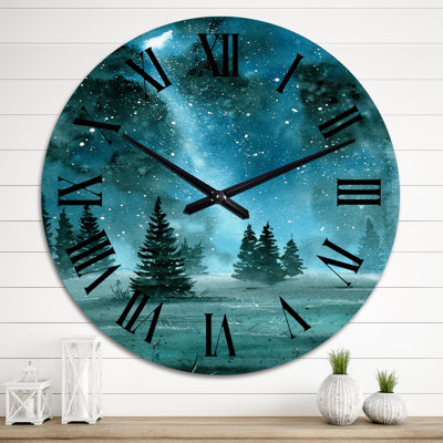 Horloge murale traditionnelle grise