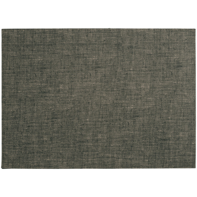 Linen Optic Placemat, Brown/Gray