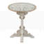 Table ronde en bois sculpté