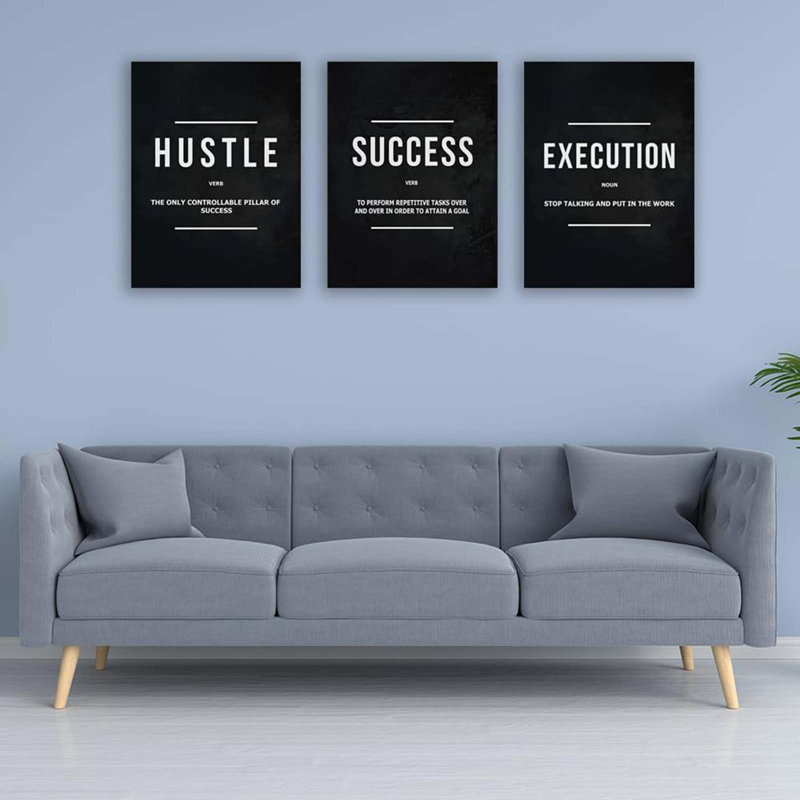 3 Piece Wrapped Canvas Print, 40 cm H x 30 cm W