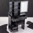 29.2" Small Left Drawer Desktop Vanity Table + Cushioned Stool