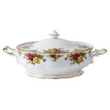 Royal Albert Old Country Roses Covered Bone China 50 fl oz. Vegetable Bowl