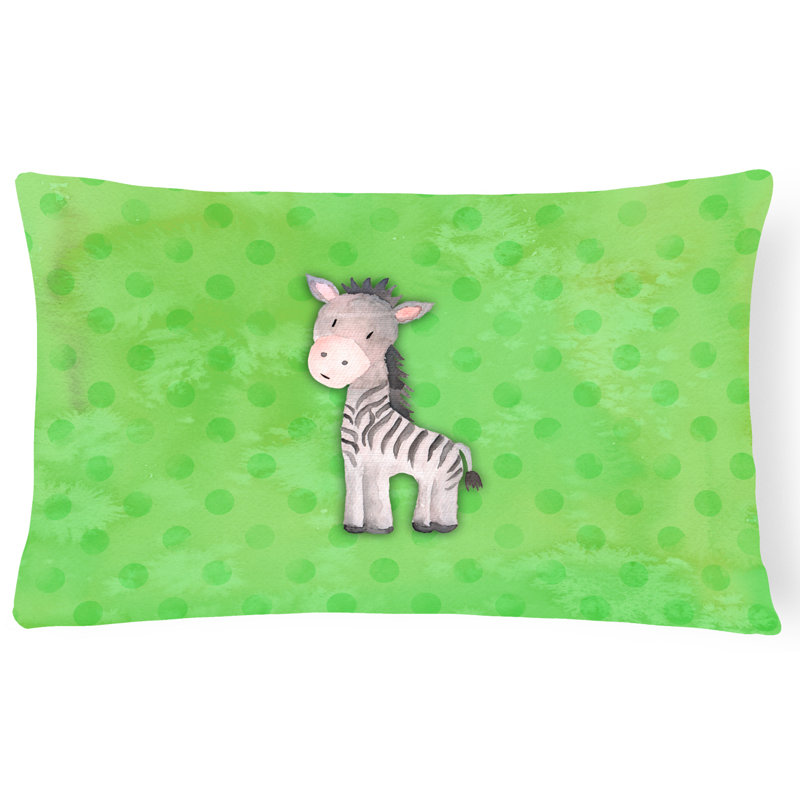 Coussin lombaire en aquarelle zèbre