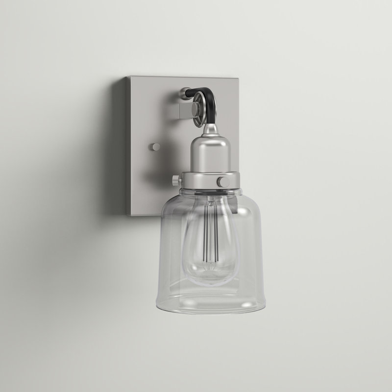 Daimar Dimmable Bath Sconce, Brushed Nickel
