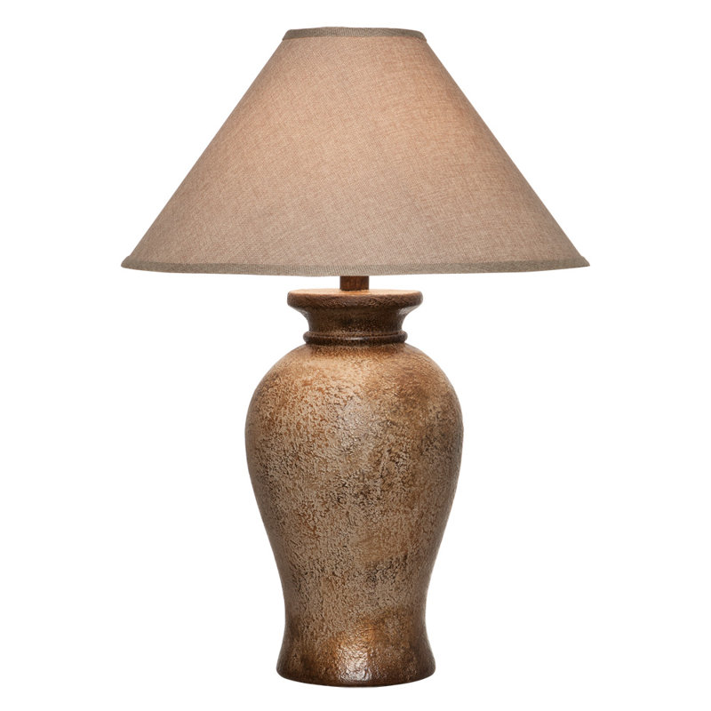 Renzi Alabaster Table Lamp, Stone Gold