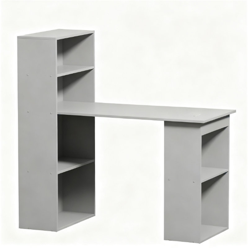 Bureau d'ordinateur compact (sans tabourets)