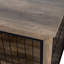 Cage pour chien moderne en bois d'intérieur - Portes doubles pour un accès facile et spacieux