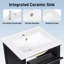Meuble-lavabo simple 20 po avec lavabo en céramique, tiroir inclinable et armoire à fermeture en douceur-1091410899