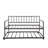 Twin Daybed With Trundle Multifunctional Metal Lounge Daybed Frame For Living Room Guest Room