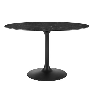 Lippa Round Artificial Marble Dining Tabl
