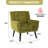 Tufted Upholstered Wide Back Armchair（Set of 2）-412486723