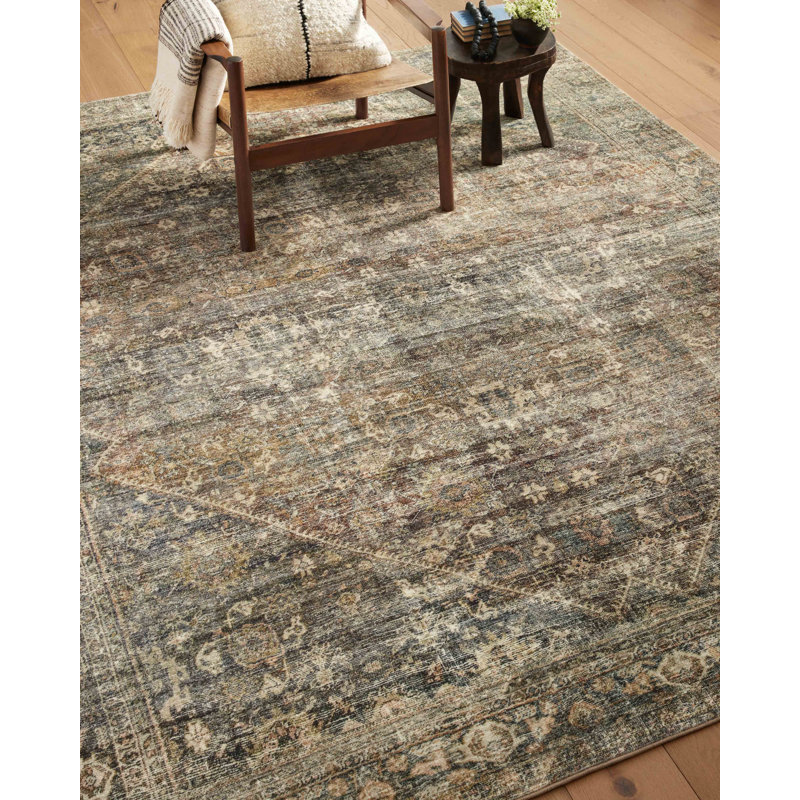 Amber Lewis x Loloi Morgan Spice / Lagoon Area Rug feat. CloudPile, Square 1'6"