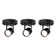 Black Ceiling Spotlight Bulb Replaceable LED Spot Lights 8W GU10 Bulb 3000K 90 CRI 38° Beam Angle