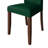 Brown Wooden Dining Chair With Velvet Cover-2011609390