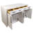Andranique Kitchen Island with Engineered Marble Top-399009944