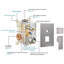 Robinet de douche avec valve brute-64600854