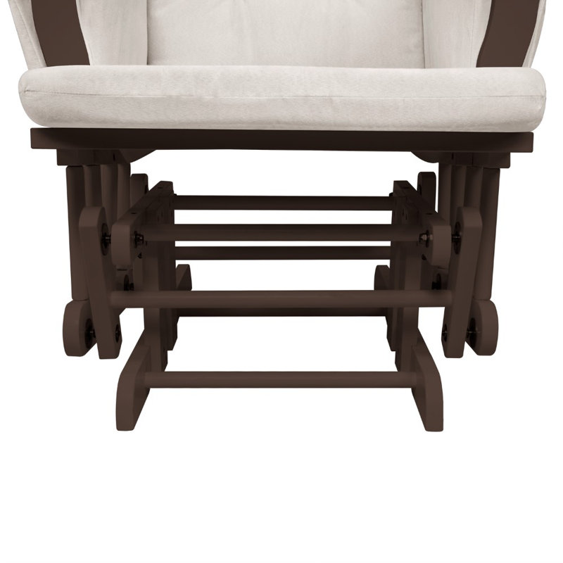 Winston Porter Parkhur Rocking Chair Nursery Glider with Ottoman ...
