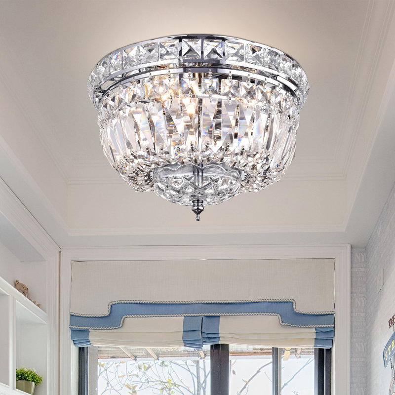 Plafonnier encastré géométrique 3 lumières 9,5 po unique Amara