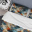 Teal And Orange Futuristic Marble Mosaic - Marble Duvet Cover Set-662993463