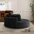 Wide Corduroy Swivel Chair And Fluffy Sleeper Sofa With 360° Rotation For Living Room And Lounge-247949093