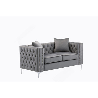 Single Loveseat Velvet Loveseat