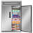 27.19 Cu Ft 770L Commercial Dual Temperature Zone Refrigerator With Built-In Freezer